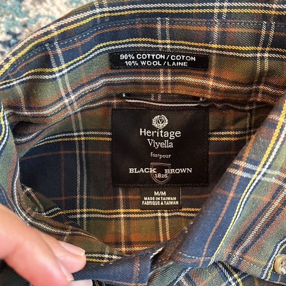 Men’s Heritage Viyella Flannel Button Down - Picture 2 of 4
